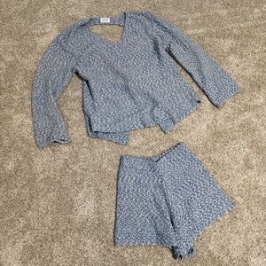 Sabo Skirt Blue Patterned Set